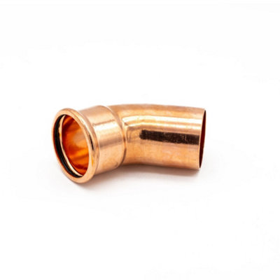 Primaflow Primapress Pressfit 45 Degree Obtuse Street Elbow 54mm from B&Q