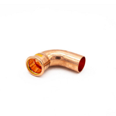 Primaflow Primapress Pressfit Gas 35mm 90 Degree Street Elbow from B&Q