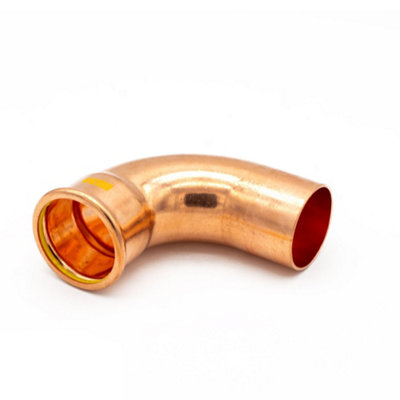 Primaflow Primapress Pressfit Gas 54mm 90 Degree Street Elbow from B&Q