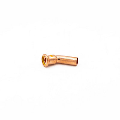 Primaflow Primapress Pressfit Gas 15mm 45 Degree Obtuse Street Elbow from B&Q