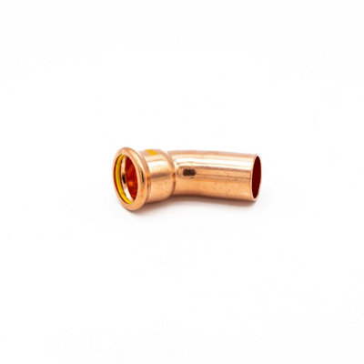 Primaflow Primapress Pressfit Gas 28mm 45 Degree Obtuse Street Elbow from B&Q