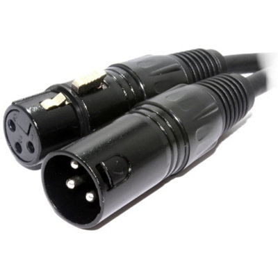 Kenable Pulse Dmx Spiral Shielded Insulated 3 Pin Male To Female Cable 30M from B&Q