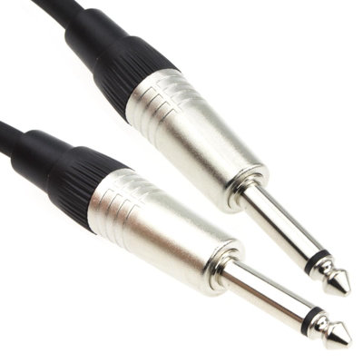 Kenable 6.35mm Mono Loud Speaker Cable Pa System Amplifier Lead 1.5M from B&Q