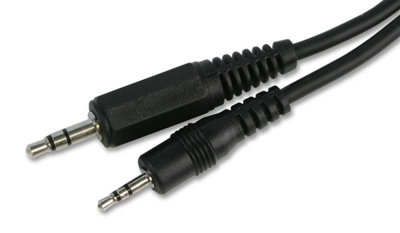 ProSignal Pro Signal3.5mm To 2.5mm Stereo Jack Plug To Plug Lead1M Black from B&Q