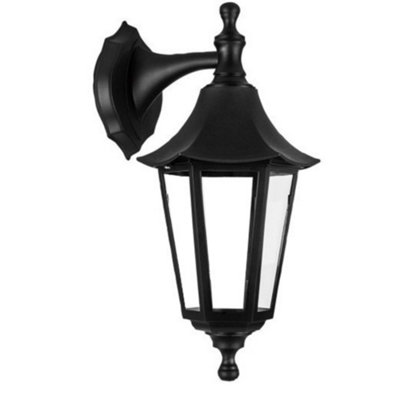 Pro Elec Pel00827 Traditional Outside Light Coach Lantern Fitting (Black) from B&Q