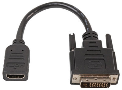 ProSignal Pro SignalHdmi Female To Dvi-D Male Lead0.2M Black from B&Q