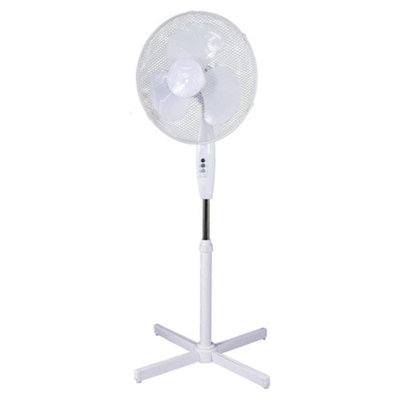 Pro Elec Pel01924 16" Pedestal FanWhite from B&Q