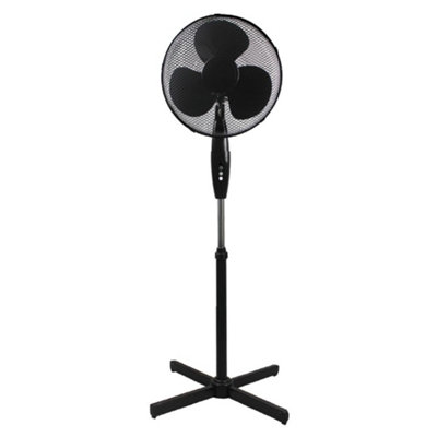 Pro Elec Pel01925 16" Pedestal FanBlack from B&Q