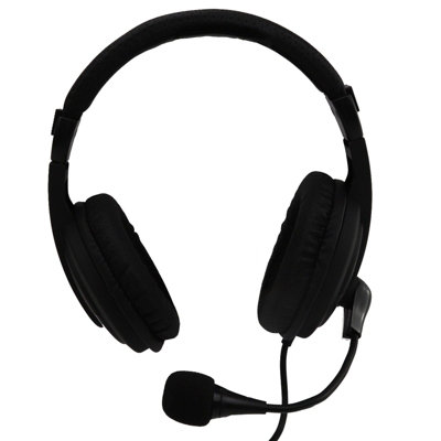 Kenable Stereo Headset With Swivel Microphone Usb Powered For Pc Laptop Mute Vol Control from B&Q