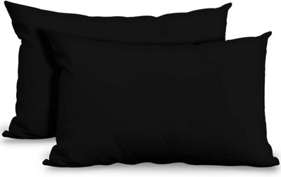 Gaveno Cavailia Percale Plain Pillowcase BlackPair
