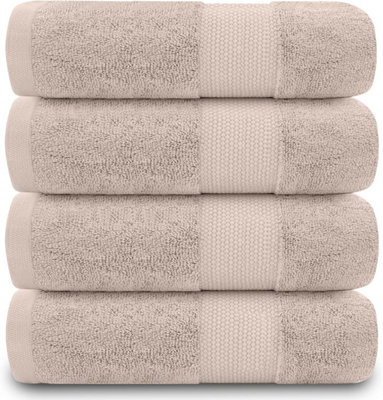 Gc Gaveno Cavailia 4Pk Miami Hand Towel 50X85 Mocha Quick Drying & Super Absorbent 700 Gsm Hand Towel Set from B&Q