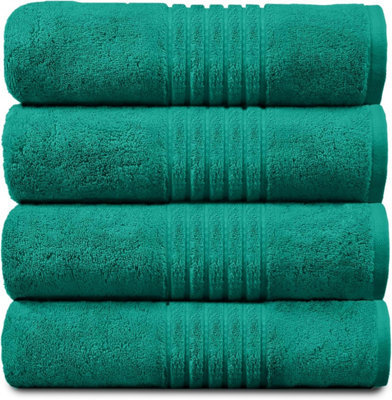 Gc Gaveno Cavailia Hampton Royal 4 Pack Jumbo Bath Sheet 80X170 Aqua Egyptian Cotton Premier Super Absorbent Towel from B&Q