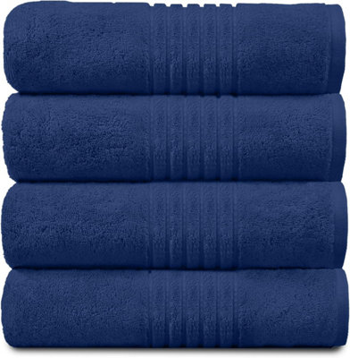 Gc Gaveno Cavailia Hampton Royal 4 Pack Jumbo Bath Sheet 80X170 Blue Egyptian Cotton Premier Super Absorbent Towel from B&Q