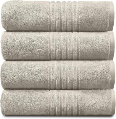 Gc Gaveno Cavailia Hampton Royal 4 Pack Jumbo Bath Sheet 80X170 Cream Egyptian Cotton Premier Super Absorbent Towel from B&Q