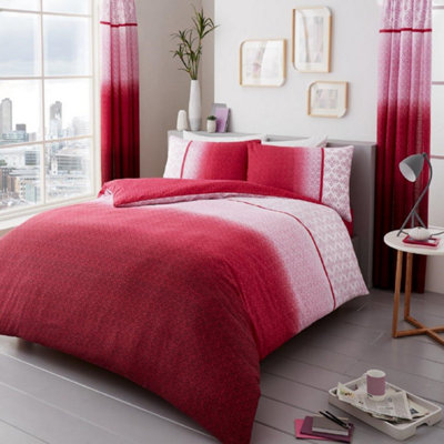 Smart Living Duvet Cover With Pillowcases Polycotton Quilt Bedding Covers Comfy Breathable Comforter Cover SetPink from B&Q