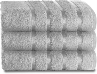 Gc Gaveno Cavailia 3 Piece Kensington Bath Sheet 80X140 Silver 500 Gsm Quick Dry & Water Absorbent Towel from B&Q