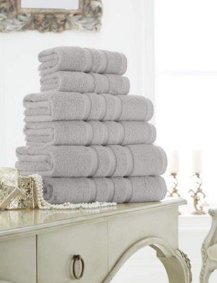 Gc Gaveno Cavailia 4 Pack Zero Twist Bath Sheet 90X140 Silver Quick Absorbent & Super Soft Towels from B&Q