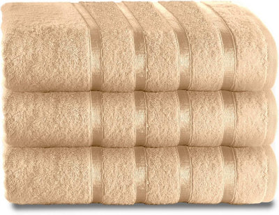 Gc Gaveno Cavailia 3 Piece Kensington Bath Sheet 80X140 Peach 500 Gsm Quick Dry & Water Absorbent Towel from B&Q