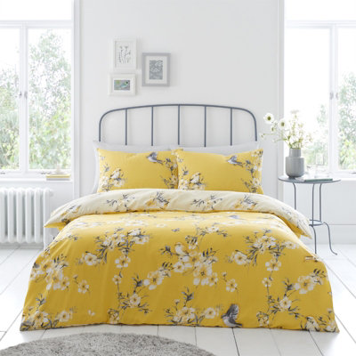 Gc Gaveno Cavailia Tropical Birds Duvet Cover Bedding Set Ochre King 3Pc With Birds And Flowers Print Quilt Cover