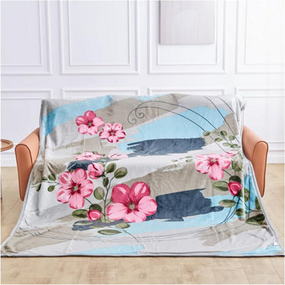 Gaveno Cavailia Gc Super Soft Jasmine Heavy Weight Blanket For Sleep - Reversible Flower Weighted Bed Blanket 200X240cm 4Kg