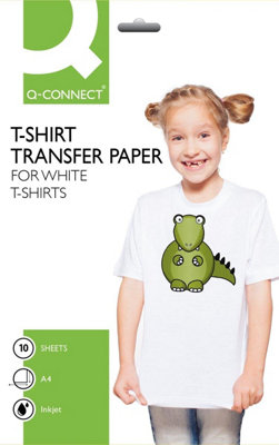 Q-Connect T Shirt Transfer Paper (Pack Of 10) from B&Q