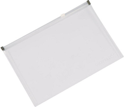 Q-Connect Document Zip Wallet A4 Transparent (Pack Of 10) from B&Q