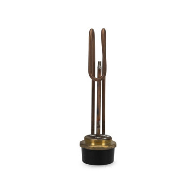 LavaPlumb 11In Copper Immersion Heater 3Kw With Thermostat Replaces Backer B1511 2.25In Bsp from B&Q