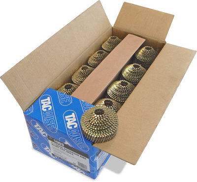 Tacwise 1003 Type 2.1X32 mm Galvanised Conical Top Coil Nails 16 Degrees Inclined 14400 from B&Q