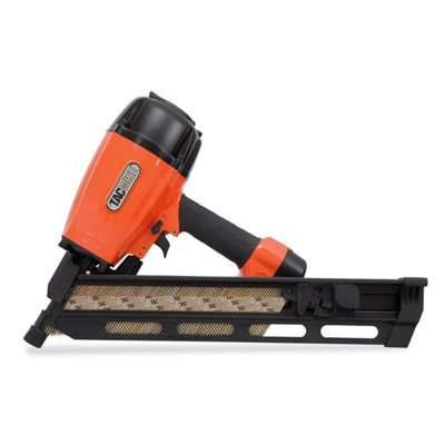 B&Q -  Kdh90V Air Angled Strip Nail Gun 34 Degree 90mm Pneumatic Nailer 2Nd Fix