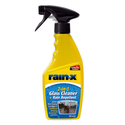 Rain X Rainx 2In1 Glass Cleaner Hydrophobic Rain Water Repellent 500Ml Trigger Spray from B&Q
