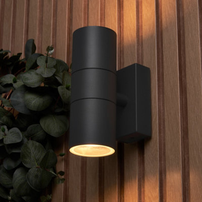 Litecraft Pack Of 2 Kenn Anthracite Up And Down Outdoor Wall Lights from B&Q