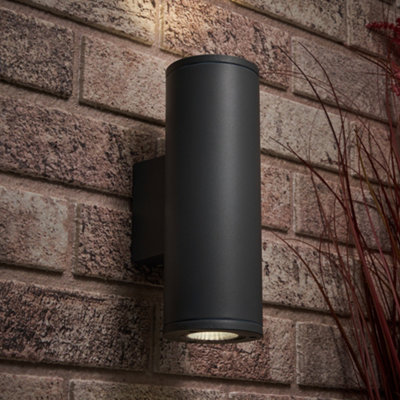 Litecraft Argo Anthracite Led Up And Down Outdoor Wall Light from B&Q