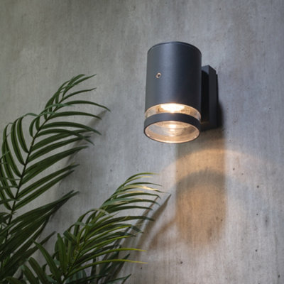 Litecraft Helo Anthracite Outdoor Wall Light With Photocell Sensor from B&Q