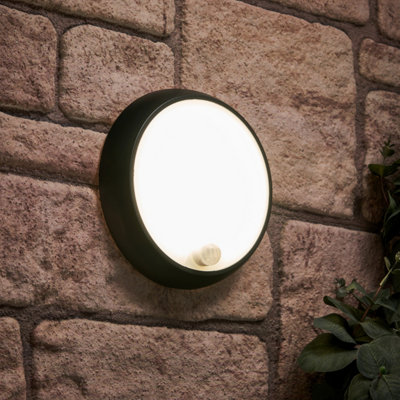Litecraft Grato Black Outdoor Wall Light With Pir Sensor from B&Q