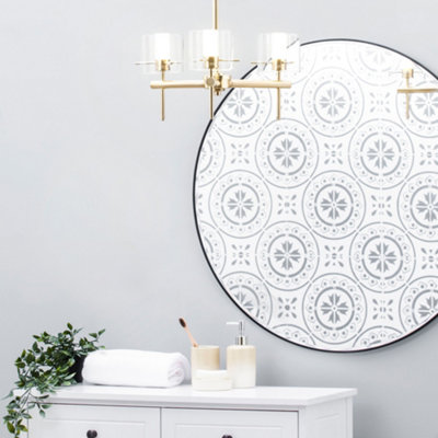 Litecraft Lincoln Brass 3 Arm Semi-Flush Bathroom Ceiling Light from B&Q