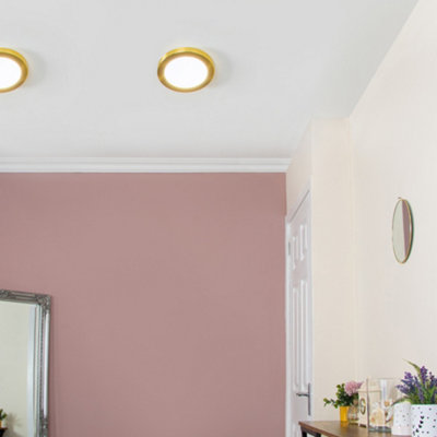 Litecraft Brass Magnetic Bezel For 12W Darly Bathroom Flush Ceiling Light from B&Q