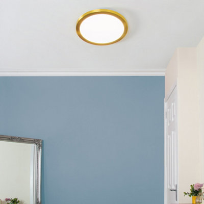 Litecraft Brass Magnetic Bezel For 24W Darly Bathroom Flush Ceiling Light from B&Q