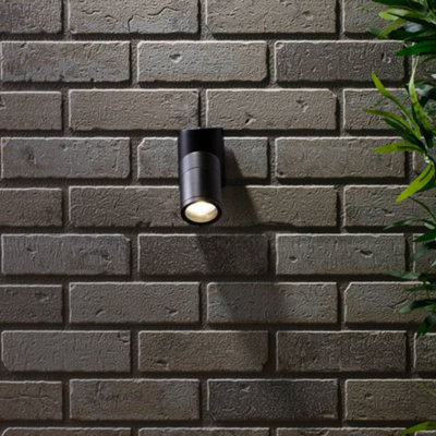 Litecraft Irela Black Outdoor Wall Light from B&Q