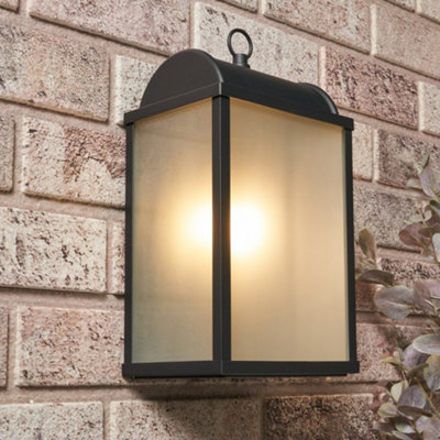 Litecraft Cohn Black Outdoor Wall Light from B&Q