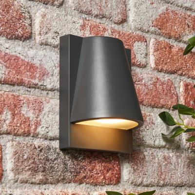 Litecraft Astrid Anthracite Modern Outdoor Wall Light from B&Q