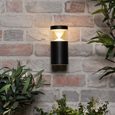 Litecraft Nura Black Modern Outdoor Led Wall Light from B&Q