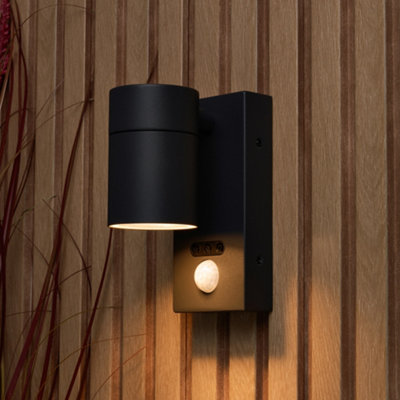 Litecraft Kenn Black Outdoor Wall Light With Pir Sensor from B&Q