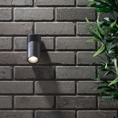 Litecraft Irela Anthracite Outdoor Wall Light from B&Q
