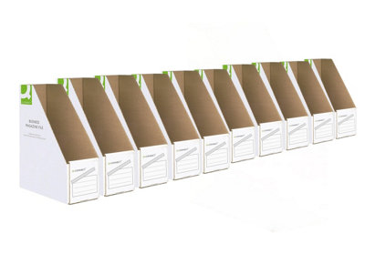 Q-Connect Kf21659 Business Magazine File (10 Pack) 100X230X300mm from B&Q