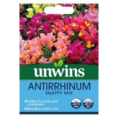 Unwins Antirrhinum Snappy Mix Easy To Grow Seeds from B&Q