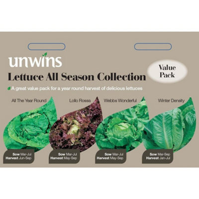 Unwins Vegetable Seeds Lettuce All Season Collection  Seeds from B&Q