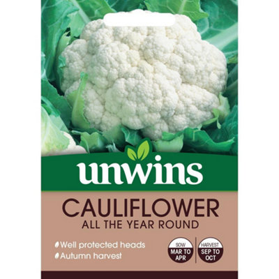 Unwins Vegetable Seeds Cauliflower All Year Round Seeds from B&Q