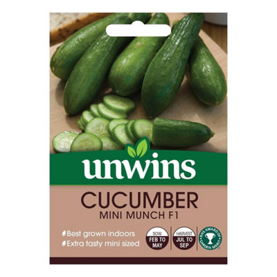 Unwins Vegetable Seeds Cucumber Mini Munch F1 Seeds from B&Q