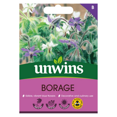 Unwins Herb Borage Easy To Grow Seeds from B&Q