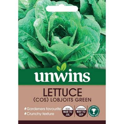 Unwins Vegetable Seeds Lettuce Lobjoits Green  Seeds from B&Q